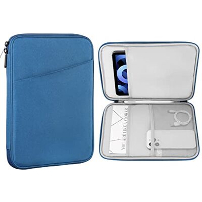 MoKo 9-11 Inch Tablet Sleeve Case, Fits iPad air 5 10.9" 2022, iPad Pro 11 M2 2022-2018, iPad 10th 10.9 2022, iPad Air 4 10.9, Tab S8/A7, Protective Bag Carrying Case with Pocket, Peacock Blue MoKo 9-11 Inch Tablet Sleeve Case, Fits iPad air 5 10.9" 2022, iPad Pro 11 M2 2022-2018, iPad 10th 10.9 2022, iPad Air 4 10.9, Tab S8/A7, Protective Bag Carrying Case with Pocket, Peacock Blue