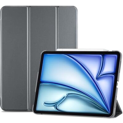 ProCase Hoes voor 10,9-inch iPad Air 5e 2022 / iPad Air 4e 2020 Case, Tri-fold Slim Beschermhoes Hoesje Smart Folio Cover met Translucent Matte Back –Grijs ProCase Hoes voor 10,9-inch iPad Air 5e 2022 / iPad Air 4e 2020 Case, Tri-fold Slim Beschermhoes Hoesje Smart Folio Cover met Translucent Matte Back –Grijs