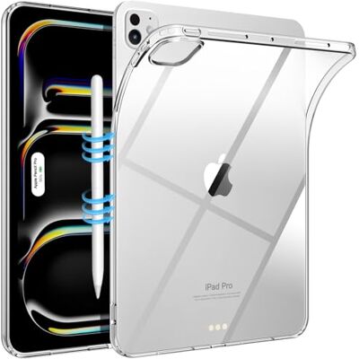 TiMOVO Beschermhoes voor iPad Pro 11 inch M5/M4 (6e / 5e generatie Dunne en lichte hoes van transparant TPU, beschermhoes achter, ondersteunt Pencil Pro en (USB-C) TiMOVO Beschermhoes voor iPad Pro 11 inch M5/M4 (6e / 5e generatie Dunne en lichte hoes van transparant TPU, beschermhoes achter, ondersteunt Pencil Pro en (USB-C)