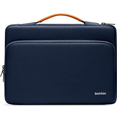 tomtoc Schokbestendige beschermhoes 360° voor MacBook Pro 14 inch Pro M5 Pro/Max A3426 A3427 2026, M5/M4/M3/M2/M1, 13,8 inch Surface 7, laptoptas met handvat en documentenvak tomtoc Schokbestendige beschermhoes 360° voor MacBook Pro 14 inch Pro M5 Pro/Max A3426 A3427 2026, M5/M4/M3/M2/M1, 13,8 inch Surface 7, laptoptas met handvat en documentenvak