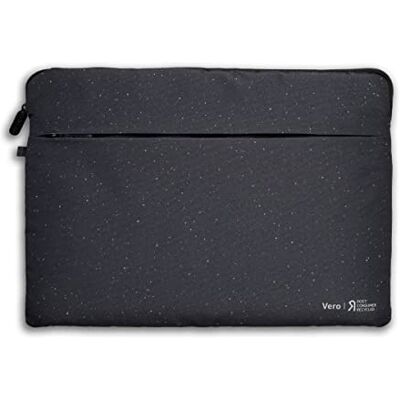 Acer Vero Laptophoes voor 15,6 inch laptop, gemaakt van 100% RPET-materiaal, bescherming tegen vuil en stoten, voorvak, zwart Acer Vero Laptophoes voor 15,6 inch laptop, gemaakt van 100% RPET-materiaal, bescherming tegen vuil en stoten, voorvak, zwart