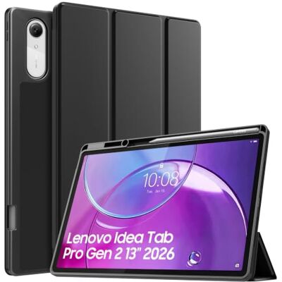 TiMOVO Beschermhoes voor Lenovo Idea Tab Pro Gen 2 13 inch met penhouder Compatibel met model TB390FU, achterkant van zacht TPU, automatische slaap/wekker TiMOVO Beschermhoes voor Lenovo Idea Tab Pro Gen 2 13 inch met penhouder Compatibel met model TB390FU, achterkant van zacht TPU, automatische slaap/wekker