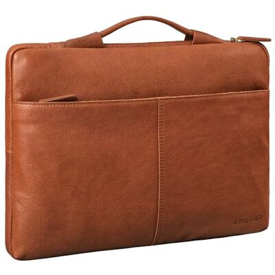 STILORD "Kit" Slanke laptoptas van echt leer voor 15,6 inch laptop Voor werk, reizen en zaken, Maraska Bruin, M, Handdoek STILORD "Kit" Slanke laptoptas van echt leer voor 15,6 inch laptop Voor werk, reizen en zaken, Maraska Bruin, M, Handdoek