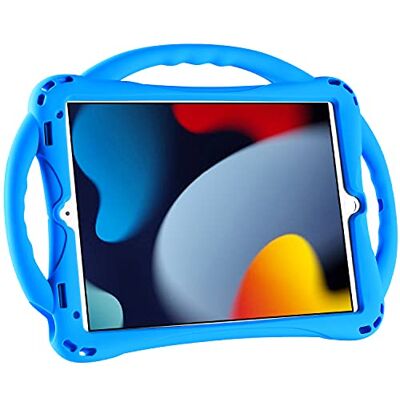 TopEsct Beschermhoes voor kinderen, iPad 7 (10,2 inch), iPad Air 3 en iPad Pro 2 (10,5 inch), schokbestendige beschermhoes voor iPad 10,2 inch, 10,5 inch, maximale bescherming, zeer robuust, van siliconen (blauw) TopEsct Beschermhoes voor kinderen, iPad 7 (10,2 inch), iPad Air 3 en iPad Pro 2 (10,5 inch), schokbestendige beschermhoes voor iPad 10,2 inch, 10,5 inch, maximale bescherming, zeer robuust, van siliconen (blauw)