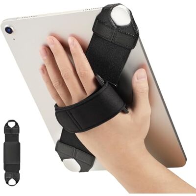 FINTIE Universele polsband voor tablet en e-reader van 9 tot 11 inch, 360 360° rotatie van PU-leer, verstelbare handgreep, veilige en draagbare standaard, compatibel met iPad FINTIE Universele polsband voor tablet en e-reader van 9 tot 11 inch, 360 360° rotatie van PU-leer, verstelbare handgreep, veilige en draagbare standaard, compatibel met iPad