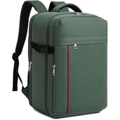 Kono Ryanair rugzak, 40 x 20 x 25 cm, handbagage, vliegtuig, reizen, 20 l, handbagage voor 15,6 inch laptop, voor heren en dames, groen Kono Ryanair rugzak, 40 x 20 x 25 cm, handbagage, vliegtuig, reizen, 20 l, handbagage voor 15,6 inch laptop, voor heren en dames, groen