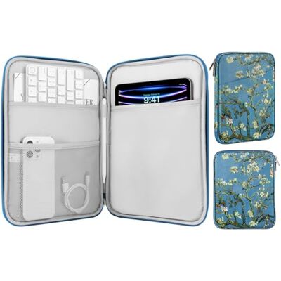 MoKo 9-11 inch tablethoes, geschikt voor iPad Air 5/4 10,9 inch 2022, iPad Tablet-draagtas compatibel met iPad Air M2, iPad Pro, iPad10e 10.9, abrikozenbloem MoKo 9-11 inch tablethoes, geschikt voor iPad Air 5/4 10,9 inch 2022, iPad Tablet-draagtas compatibel met iPad Air M2, iPad Pro, iPad10e 10.9, abrikozenbloem