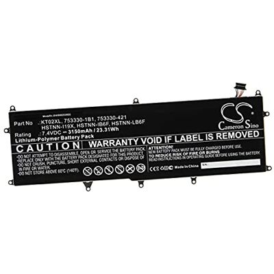 vhbw Vervangende batterij voor HP 753330-1B1, 753330-421, HSTNN-I19X, HSTNN-IB6F, HSTNN-LB6F voor draadloos toetsenbord (3150mAh, 7,4V, Li-Polymer) vhbw Vervangende batterij voor HP 753330-1B1, 753330-421, HSTNN-I19X, HSTNN-IB6F, HSTNN-LB6F voor draadloos toetsenbord (3150mAh, 7,4V, Li-Polymer)