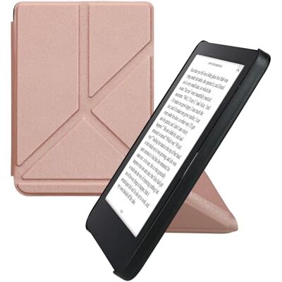 kwmobile Hoes compatibel met Kobo Clara 2E Hoes Magnetische Flip Case Tablet eReader PU Leer Roségoud kwmobile Hoes compatibel met Kobo Clara 2E Hoes Magnetische Flip Case Tablet eReader PU Leer Roségoud