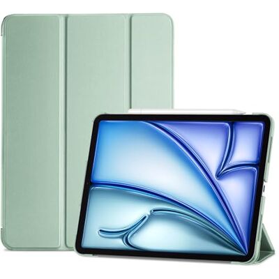 ProCase Hoes voor 10,9-inch iPad Air 5e 2022 / iPad Air 4e 2020 Case, Tri-fold Slim Beschermhoes Hoesje Smart Folio Cover met Translucent Matte Back -Groen ProCase Hoes voor 10,9-inch iPad Air 5e 2022 / iPad Air 4e 2020 Case, Tri-fold Slim Beschermhoes Hoesje Smart Folio Cover met Translucent Matte Back -Groen
