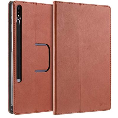 doupi Deluxe beschermhoes voor Samsung Tab S7 (11 inch), kunstleer, bruin doupi Deluxe beschermhoes voor Samsung Tab S7 (11 inch), kunstleer, bruin