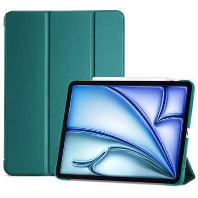 ProCase Hoes voor 10,9-inch iPad Air 5e 2022 / iPad Air 4e 2020 Case, Tri-fold Slim Beschermhoes Hoesje Smart Folio Cover met Translucent Matte Back –Smaragd ProCase Hoes voor 10,9-inch iPad Air 5e 2022 / iPad Air 4e 2020 Case, Tri-fold Slim Beschermhoes Hoesje Smart Folio Cover met Translucent Matte Back –Smaragd