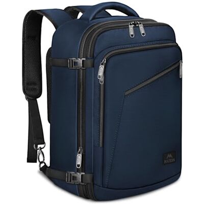 MATEIN Ryanair rugzak, 40 x 20 x 25 cm, cabinebagage, 20 l, rugzak Handbagage, klein, voor laptoptas voor 14 inch, dames, heren, werk, schoolzaken, blauw MATEIN Ryanair rugzak, 40 x 20 x 25 cm, cabinebagage, 20 l, rugzak Handbagage, klein, voor laptoptas voor 14 inch, dames, heren, werk, schoolzaken, blauw