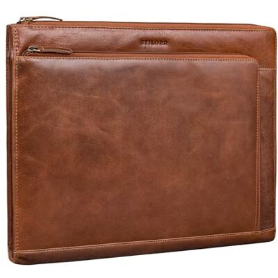 STILORD "Stefano" Elegante documententas A4 leer – laptoptas 14-15 inch voor mannen en vrouwen – ideaal als conferentiemap A4 ritssluiting werk kleur: stokken – bruin, hengels bruin, L, Handdoek STILORD "Stefano" Elegante documententas A4 leer – laptoptas 14-15 inch voor mannen en vrouwen – ideaal als conferentiemap A4 ritssluiting werk kleur: stokken – bruin, hengels bruin, L, Handdoek