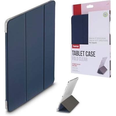 Hama Schokbestendige beschermhoes voor Apple iPad Air 2025 11 inch met standfunctie, dunne tablethoes met transparante achterkant, automatisch aan/uit, donkerblauw Hama Schokbestendige beschermhoes voor Apple iPad Air 2025 11 inch met standfunctie, dunne tablethoes met transparante achterkant, automatisch aan/uit, donkerblauw