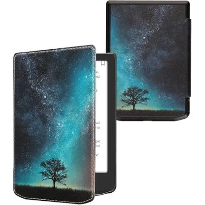 kwmobile Hoesje compatibel met Pocketbook Verse/Pro/Color/Vivlio Light/Light HD hoes Magnetische flipcase eReader Tablet PU blauw-grijs-zwart kwmobile Hoesje compatibel met Pocketbook Verse/Pro/Color/Vivlio Light/Light HD hoes Magnetische flipcase eReader Tablet PU blauw-grijs-zwart