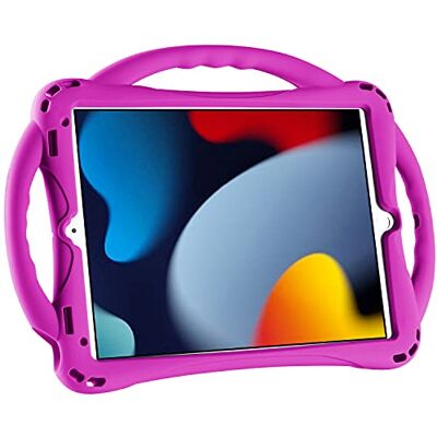 TopEsct Beschermhoes voor kinderen iPad 7/8/9e (10,2 inch), iPad Air 3 en iPad Pro 2 (10,5 inch), schokbestendige beschermhoes voor iPad 10,2 inch, 10,5 inch, maximale bescherming, zeer robuust, van siliconen (paars) TopEsct Beschermhoes voor kinderen iPad 7/8/9e (10,2 inch), iPad Air 3 en iPad Pro 2 (10,5 inch), schokbestendige beschermhoes voor iPad 10,2 inch, 10,5 inch, maximale bescherming, zeer robuust, van siliconen (paars)
