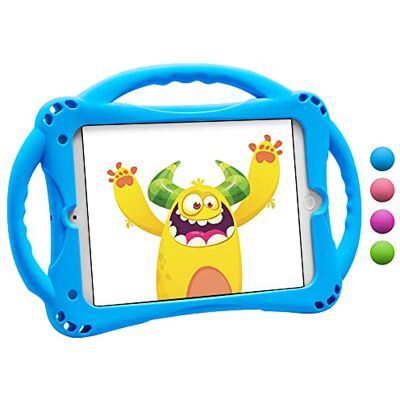 TopEsct Beschermhoes voor iPad Mini voor kinderen, schokbestendig, voor iPad Mini 5/Mini 4/Mini 3/Mini 2/Mini 1 (7,9 inch), maximale bescherming, zeer robuust, van siliconen (iPad Mini 5/4/3/2/1, blauw) TopEsct Beschermhoes voor iPad Mini voor kinderen, schokbestendig, voor iPad Mini 5/Mini 4/Mini 3/Mini 2/Mini 1 (7,9 inch), maximale bescherming, zeer robuust, van siliconen (iPad Mini 5/4/3/2/1, blauw)