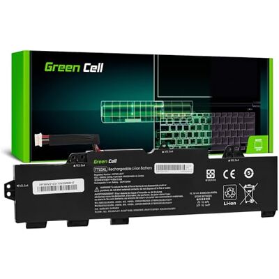 Green Cell Batterij TT03XL TTO3XL 932824-1C1 932824-2C1 voor HP EliteBook 755 G5 850 ZBook 15u laptop G5 G6 (4400 mAh, 11,4 V, kleur: zwart, 3 cellen, celtype: Li-polymeer) Green Cell Batterij TT03XL TTO3XL 932824-1C1 932824-2C1 voor HP EliteBook 755 G5 850 ZBook 15u laptop G5 G6 (4400 mAh, 11,4 V, kleur: zwart, 3 cellen, celtype: Li-polymeer)