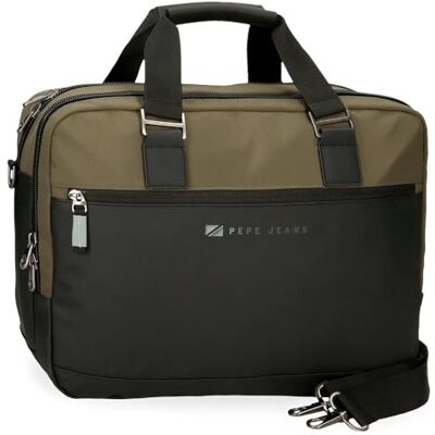 Pepe Jeans Jarvis Carteron voor 15,6 inch laptop, groen, 40 x 30 x 11 cm, kunstleer en polyester, L by Joumma Bags, groen, drievoudige etui, Groen, Drievoudig etui Pepe Jeans Jarvis Carteron voor 15,6 inch laptop, groen, 40 x 30 x 11 cm, kunstleer en polyester, L by Joumma Bags, groen, drievoudige etui, Groen, Drievoudig etui