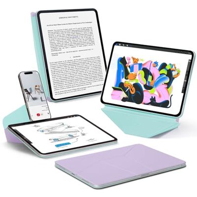 MOFT Dynamic Folio hoes voor iPad Air 13 inch (M4/M3/M2 2026/2025/2024), slanke magnetische hoes met standaard en meer dan 20 kijkhoeken, automatische slaap/waakfunctie, pioenroos Plus de 20 angles de vue Non mince Fin À clipser sans couture Sup MOFT Dynamic Folio hoes voor iPad Air 13 inch (M4/M3/M2 2026/2025/2024), slanke magnetische hoes met standaard en meer dan 20 kijkhoeken, automatische slaap/waakfunctie, pioenroos Plus de 20 angles de vue Non mince Fin À clipser sans couture Sup
