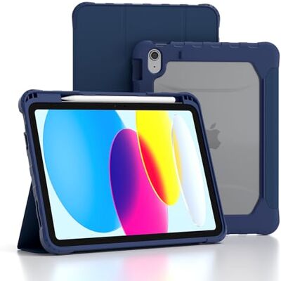 TopEsct iPad (A16) hoes 11 (^>e) generatie, 11 inch 2025/iPad 10e generatie 10,9 inch 2022, automatische slaap/wake, schokbestendige sterke magnetische hoes met doorschijnende harde achterkant TopEsct iPad (A16) hoes 11 (^>e) generatie, 11 inch 2025/iPad 10e generatie 10,9 inch 2022, automatische slaap/wake, schokbestendige sterke magnetische hoes met doorschijnende harde achterkant