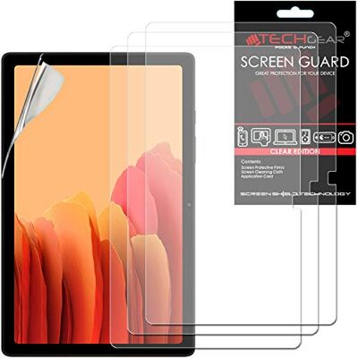 TECHGEAR Displaybeschermfolie voor Galaxy Tab A7 10,4 inch (SM-T500 / SM-T505), displaybeschermfolie ultrahelder, compatibel met Samsung Galaxy Tab A7 2020, 3 stuks TECHGEAR Displaybeschermfolie voor Galaxy Tab A7 10,4 inch (SM-T500 / SM-T505), displaybeschermfolie ultrahelder, compatibel met Samsung Galaxy Tab A7 2020, 3 stuks