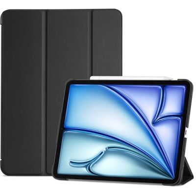 ProCase Hoes voor 10,9-inch iPad Air 5e 2022 / iPad Air 4e 2020 Case, Tri-fold Slim Beschermhoes Hoesje Smart Folio Cover met Translucent Matte Back –Zwart ProCase Hoes voor 10,9-inch iPad Air 5e 2022 / iPad Air 4e 2020 Case, Tri-fold Slim Beschermhoes Hoesje Smart Folio Cover met Translucent Matte Back –Zwart