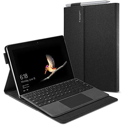 Spigen Stand Folio compatibel met Microsoft Surface Go 2 (2020) / Surface Go (2018) beschermhoes zwart Spigen Stand Folio compatibel met Microsoft Surface Go 2 (2020) / Surface Go (2018) beschermhoes zwart