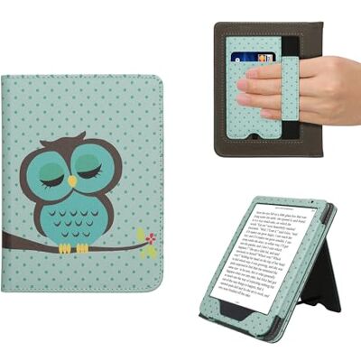 kwmobile E-readerhoes compatibel met Kobo Clara BW/Colour hoes beschermhoes turkoois-bruin-ijs-mint kwmobile E-readerhoes compatibel met Kobo Clara BW/Colour hoes beschermhoes turkoois-bruin-ijs-mint