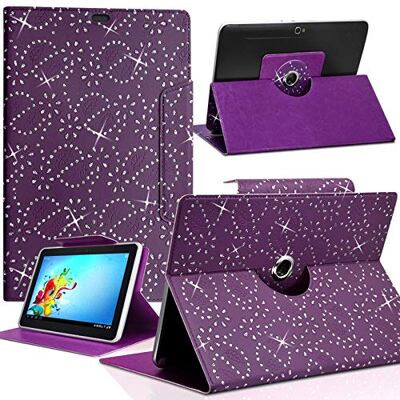 KARYLAX Beschermhoes met strassteentjes, universeel, S, kleur violet, voor tablet Danew Dslide 17,8 cm (7 inch) KARYLAX Beschermhoes met strassteentjes, universeel, S, kleur violet, voor tablet Danew Dslide 17,8 cm (7 inch)