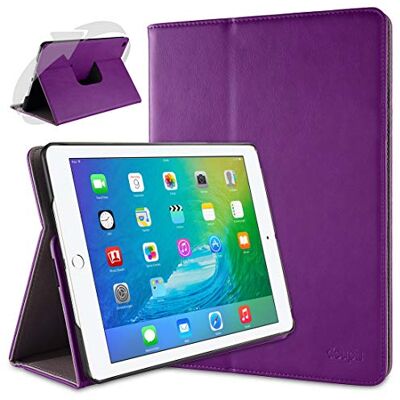 doupi Draaibare beschermhoes voor iPad Air 2, Deluxe, 360 graden draaibaar, kunstleer, violet doupi Draaibare beschermhoes voor iPad Air 2, Deluxe, 360 graden draaibaar, kunstleer, violet