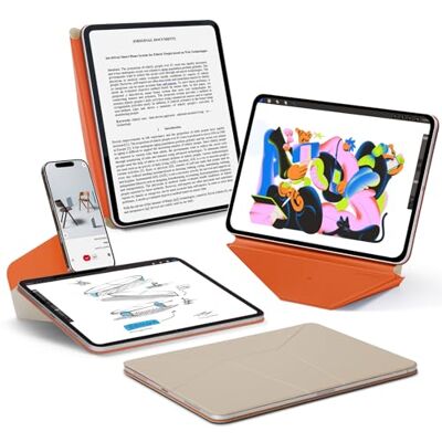 MOFT Dynamic Folio magnetische beschermhoes voor iPad Air 11 inch (4,5,6,7e generatie) met standaard en meer dan 20 kijkhoeken, automatische slaap-/waakfunctie, wit bereik MOFT Dynamic Folio magnetische beschermhoes voor iPad Air 11 inch (4,5,6,7e generatie) met standaard en meer dan 20 kijkhoeken, automatische slaap-/waakfunctie, wit bereik
