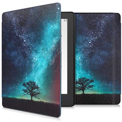 kwmobile Hoesje compatibel met Kobo Aura H2O Edition 2 hoesje Flip case magnetische tablet eReader kunstleer blauw-grijs-zwart kwmobile Hoesje compatibel met Kobo Aura H2O Edition 2 hoesje Flip case magnetische tablet eReader kunstleer blauw-grijs-zwart