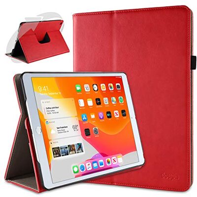 doupi Deluxe iPad 2020 (8e generatie), iPad 2019 (7e generatie) 10,2 inch (360 graden slaap/waakfunctie, 360 graden draaibaar, rood doupi Deluxe iPad 2020 (8e generatie), iPad 2019 (7e generatie) 10,2 inch (360 graden slaap/waakfunctie, 360 graden draaibaar, rood