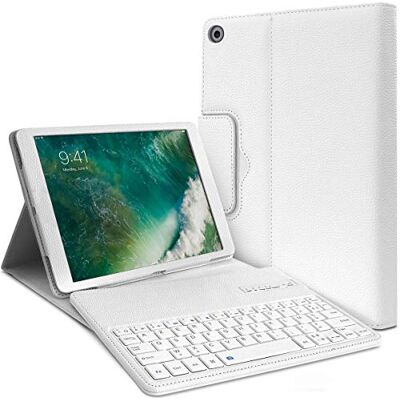 KARYLAX Seluxion beschermhoes met toetsenbord Azerty Bluetooth-verbinding voor Apple iPad Pro 9,7 inch (24,6 cm), wit KARYLAX Seluxion beschermhoes met toetsenbord Azerty Bluetooth-verbinding voor Apple iPad Pro 9,7 inch (24,6 cm), wit