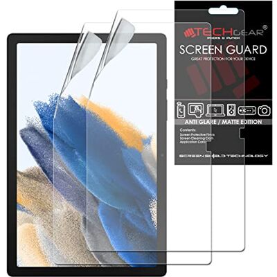 TECHGEAR 2 stuks displaybeschermfolie voor Galaxy Tab A8 10,5 inch (SM-X200/SM-X205) matte displaybeschermfolie ontworpen voor Samsung Galaxy Tab A8 10,5 inch 2022 TECHGEAR 2 stuks displaybeschermfolie voor Galaxy Tab A8 10,5 inch (SM-X200/SM-X205) matte displaybeschermfolie ontworpen voor Samsung Galaxy Tab A8 10,5 inch 2022