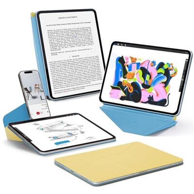 MOFT Dynamische Folio-hoes voor iPad Pro 12,9 inch (6e/5e/4e generatie, 2022/2021/2020), stille magnetische hoes met meer dan 20 kijkhoeken, automatische slaap/wake, ultradun, Panna Cotta x MOFT Dynamische Folio-hoes voor iPad Pro 12,9 inch (6e/5e/4e generatie, 2022/2021/2020), stille magnetische hoes met meer dan 20 kijkhoeken, automatische slaap/wake, ultradun, Panna Cotta x
