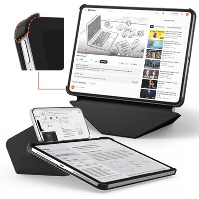MOFT Dynamic Folio Case met standaard voor iPad Pro 11 inch (M5 2025/M4 2024), beschermhoes voor tablet, magnetische standaard met 20+ kijkhoeken, Jet Black MOFT Dynamic Folio Case met standaard voor iPad Pro 11 inch (M5 2025/M4 2024), beschermhoes voor tablet, magnetische standaard met 20+ kijkhoeken, Jet Black