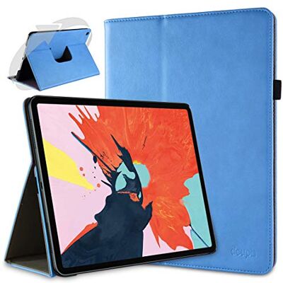 doupi Luxe iPad Pro 11 inch (2018) Smart Sleep / Wake functie, 360 graden draaibaar, blauw doupi Luxe iPad Pro 11 inch (2018) Smart Sleep / Wake functie, 360 graden draaibaar, blauw