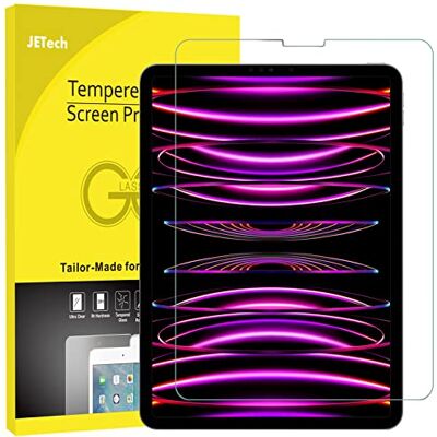 JETech Screen Protector voor iPad Air 5/4 10,9 Inch, iPad Pro 11 Inch Alle Modellen, Face ID Compatibel, Gehard Glas Schermbeschermer JETech Screen Protector voor iPad Air 5/4 10,9 Inch, iPad Pro 11 Inch Alle Modellen, Face ID Compatibel, Gehard Glas Schermbeschermer
