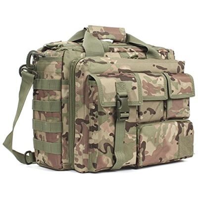 GES 39 cm laptoptas, multifunctionele heren outdoor tactische nylon schouder laptop messenger tas, aktetas handtassen voor camera/tablet/notebook (CP) GES 39 cm laptoptas, multifunctionele heren outdoor tactische nylon schouder laptop messenger tas, aktetas handtassen voor camera/tablet/notebook (CP)