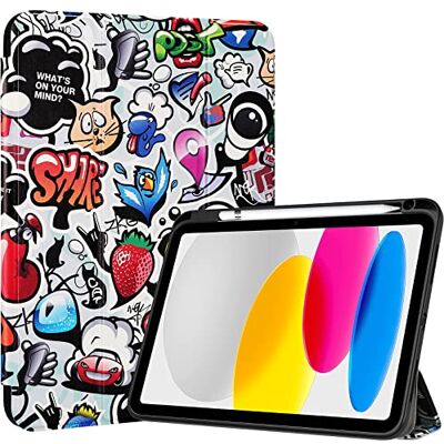 ProCase iPad 10e generatie 2022 10,9 inch hoes met penhouder, Smart Case Cover schokbestendig met transparante achterkant beschermhoes compatibel met iPad 10e generatie Share ProCase iPad 10e generatie 2022 10,9 inch hoes met penhouder, Smart Case Cover schokbestendig met transparante achterkant beschermhoes compatibel met iPad 10e generatie Share