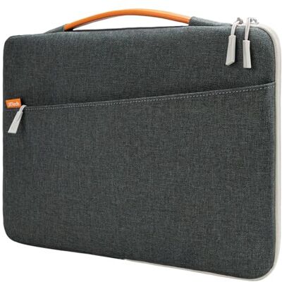 JETech Laptophoes voor 13,3 inch MacBook Air/Pro, 14 inch MacBook Pro (M4 / M3 / M2 / M1, 2021-2024), waterdichte tas met handvat (donkergrijs) JETech Laptophoes voor 13,3 inch MacBook Air/Pro, 14 inch MacBook Pro (M4 / M3 / M2 / M1, 2021-2024), waterdichte tas met handvat (donkergrijs)