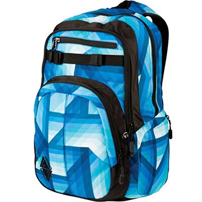 NITRO Chase schoolrugzak met organizer en laptopvak 17", blauw (Geo Ocean) NITRO Chase schoolrugzak met organizer en laptopvak 17", blauw (Geo Ocean)