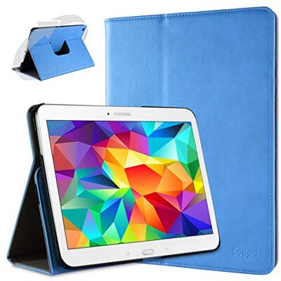 doupi Draaibare beschermhoes voor Samsung Galaxy Tab A (9,7 inch), Deluxe 360 graden Smart beschermhoes kunstleer beschermhoes en case, blauw doupi Draaibare beschermhoes voor Samsung Galaxy Tab A (9,7 inch), Deluxe 360 graden Smart beschermhoes kunstleer beschermhoes en case, blauw