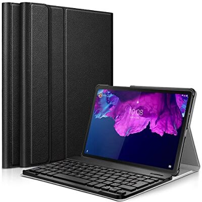 KARYLAX Slim beschermhoes (zwart) + Bluetooth-toetsenbord voor Lenovo Tab P11 / Tab P11 Plus 11 inch 2021 (TB-J606F/J606L/J607) KARYLAX Slim beschermhoes (zwart) + Bluetooth-toetsenbord voor Lenovo Tab P11 / Tab P11 Plus 11 inch 2021 (TB-J606F/J606L/J607)