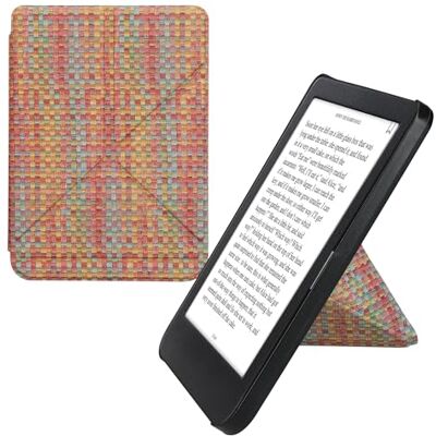 kwmobile Kobo Clara BW/Colour E-reader Case Kunstleer Flip Case Geel-Rood-Groen kwmobile Kobo Clara BW/Colour E-reader Case Kunstleer Flip Case Geel-Rood-Groen