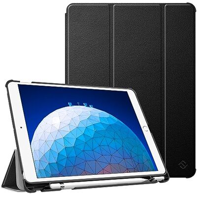 FINTIE Beschermhoes voor iPad Air (3e generatie) 10,5 2019 / iPad Pro 10,5 2017, beschermhoes met penhouder, harde hoes, dun, licht, automatische slaap/wakker, zwart FINTIE Beschermhoes voor iPad Air (3e generatie) 10,5 2019 / iPad Pro 10,5 2017, beschermhoes met penhouder, harde hoes, dun, licht, automatische slaap/wakker, zwart