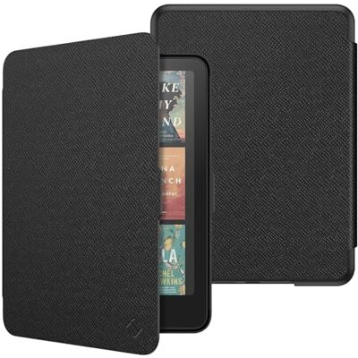 FINTIE Hoesje voor 7 inch Kindle Paperwhite 2024 (12e generatie) en Kindle Colorsoft Signature Edition (1e generatie), dunne en lichte beschermhoes, automatische aan/uit-hoes, zwart FINTIE Hoesje voor 7 inch Kindle Paperwhite 2024 (12e generatie) en Kindle Colorsoft Signature Edition (1e generatie), dunne en lichte beschermhoes, automatische aan/uit-hoes, zwart